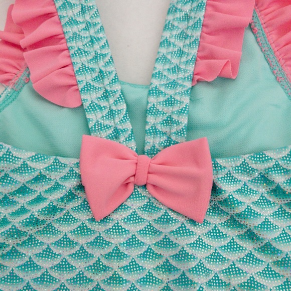 Mermaid print and ruffle swim suit (18 months) - Picture 6 of 7